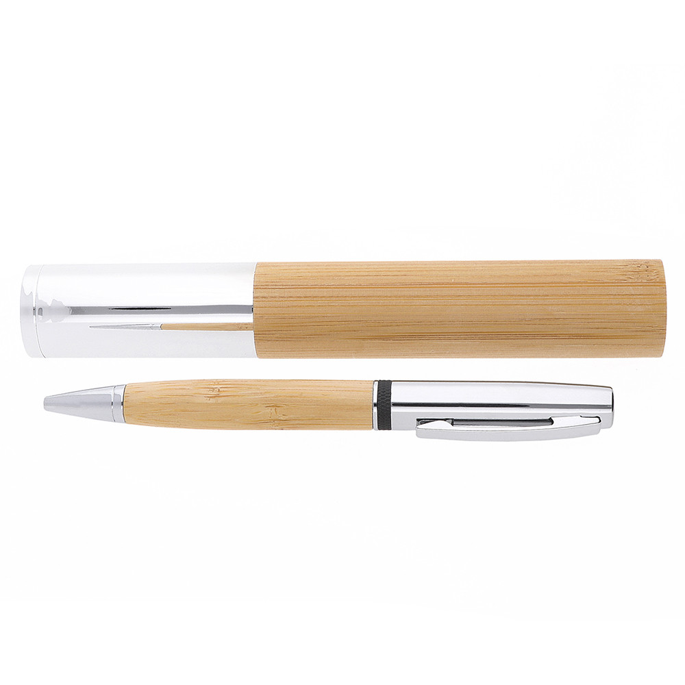 Gravírozott Bambusz golyóstoll díszdobozzal - Volano – galéria